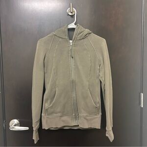 Lululemon Athletica Forest Green Scuba Zip-Up Jacket
